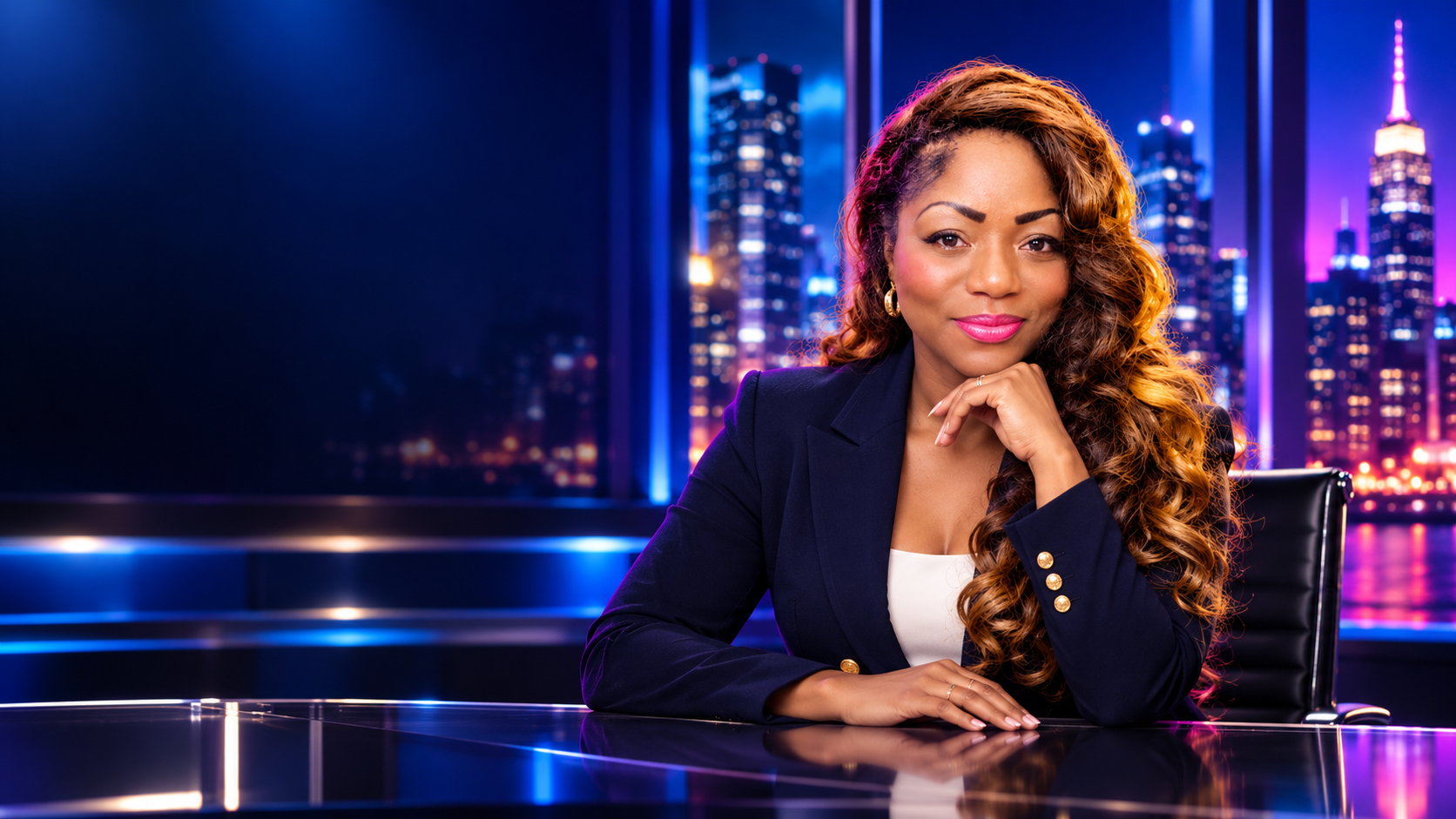 Dr. Patience Dean at the Mind Your Business news desk